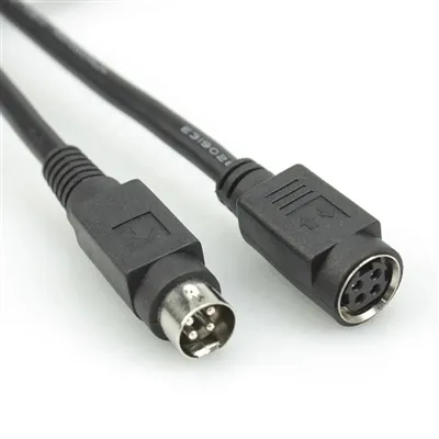 18AWGX4C Din 4 Pin Gason Pou Fi DC pouvwa kab pou pouvwa òdinatè