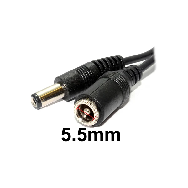 5.5mm X 2.5mm Dc Power Extension Cable