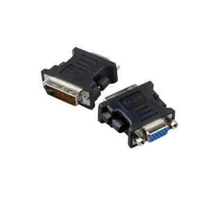 DVI-I 24 + 5 Gason Pou VGA Fi Adapter Videyo